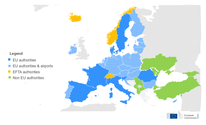 geographical map ETD training courses